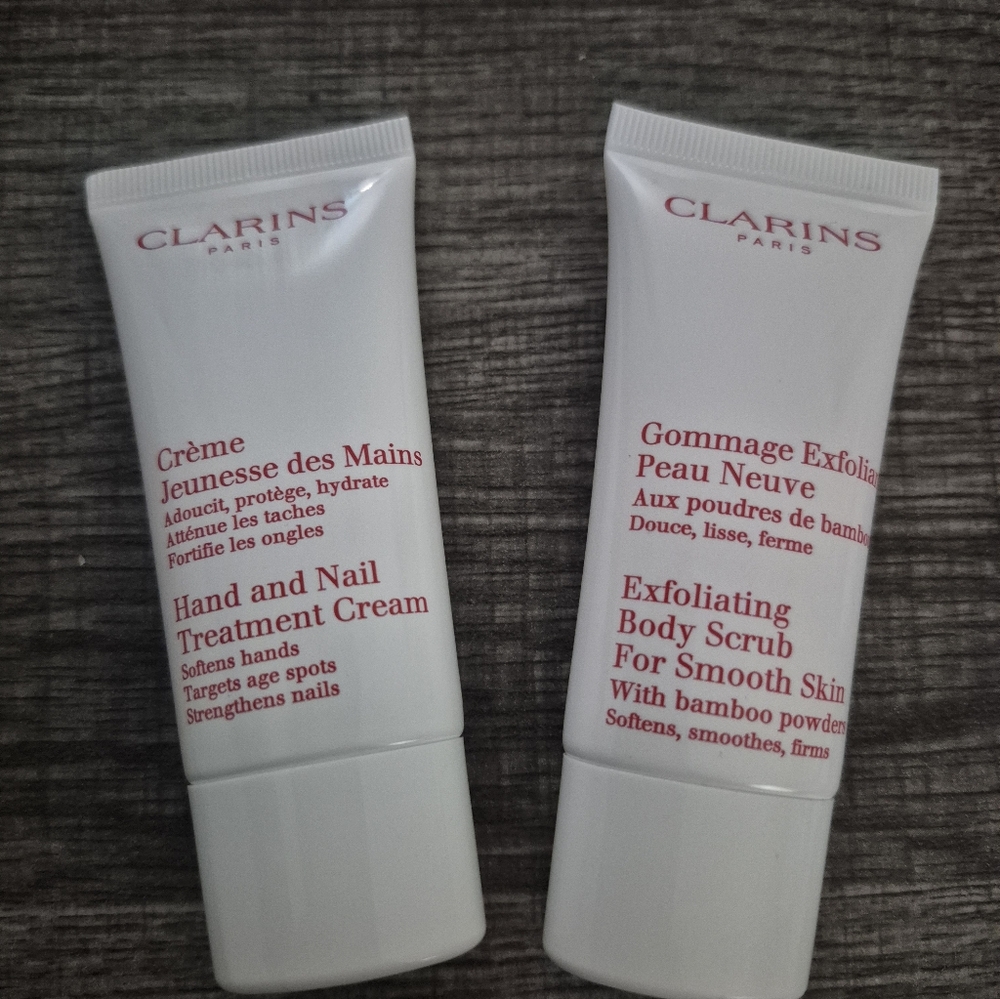 Clarins Beauty Bundle #2 ♥️ Hand & Nails Cream - Body Scrub